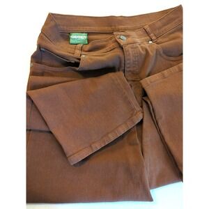 Geiger Vtg  Denim Jeans Women 42 US 10 Chocolate Brown Straight Leg Austria